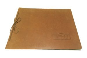 Popup Image: Raw Edge Leather Book