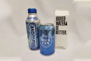 Popup Image: Aluminum Bottle and Can and Boxed Water