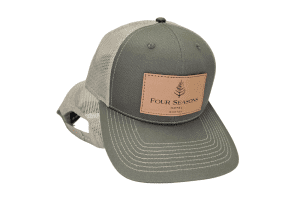 Popup Image: Trucker Cap with Leather Patch